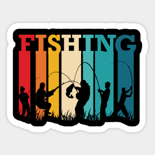 FISHING retro classic vintage Sticker